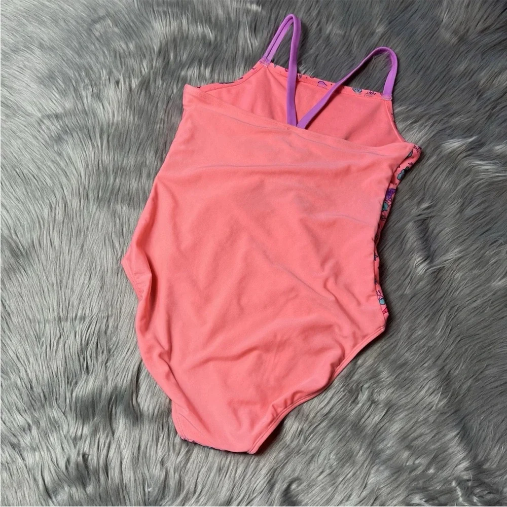 Cat & Jack Girls Swimsuit One Piece Mermaid Cut Out XL 14/16
